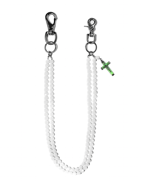 White Crystal Rosary Chain