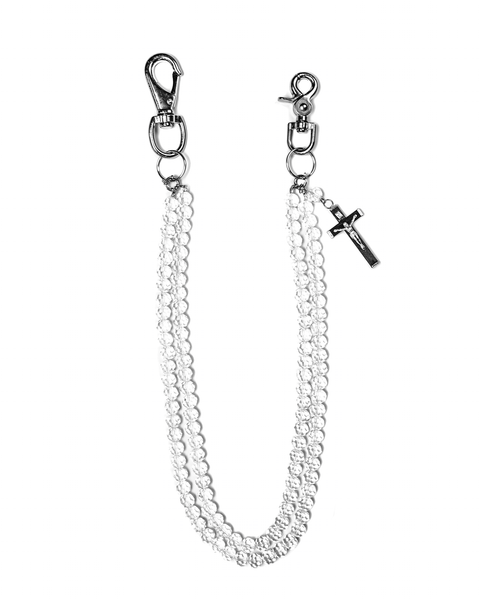 Clear Crystal Rosary Chain
